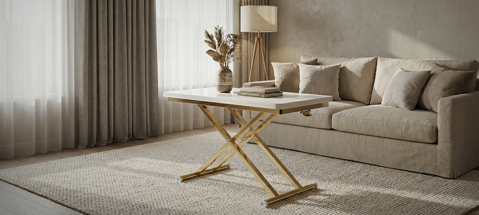 Home Series – Oval MDF Smart Table