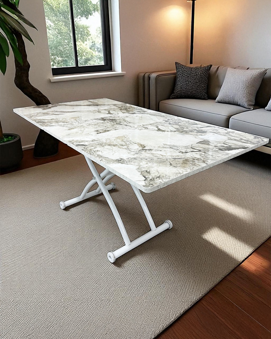 Center-Opening Smart Square Table