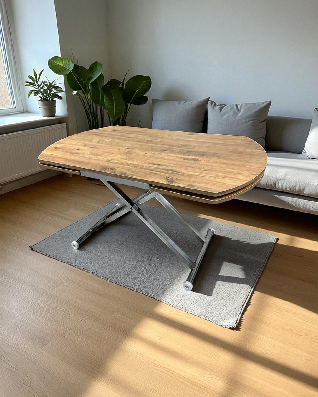 Side-Opening Smart Oval Table