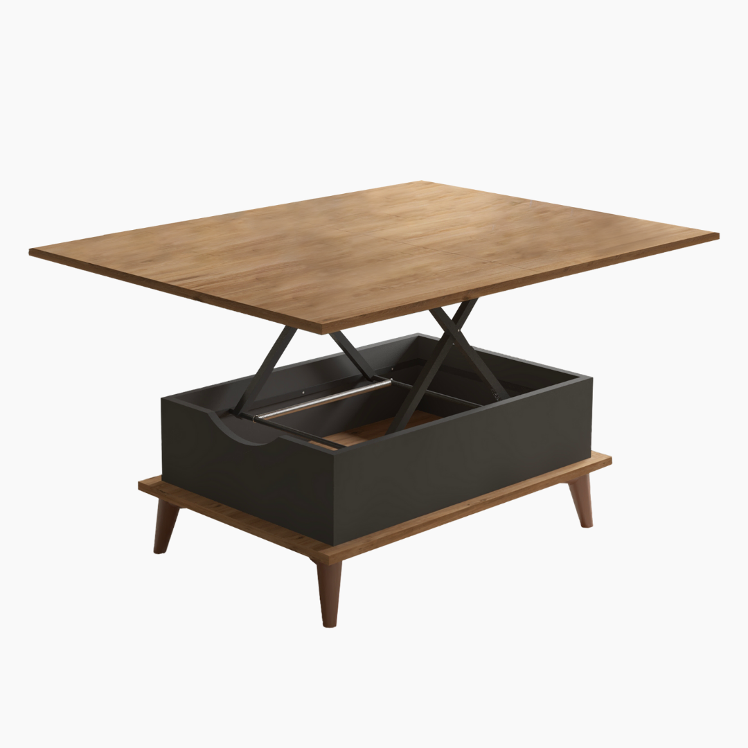 Lift Top Series - Magic Anthracite Extendable Coffee & Dining Table