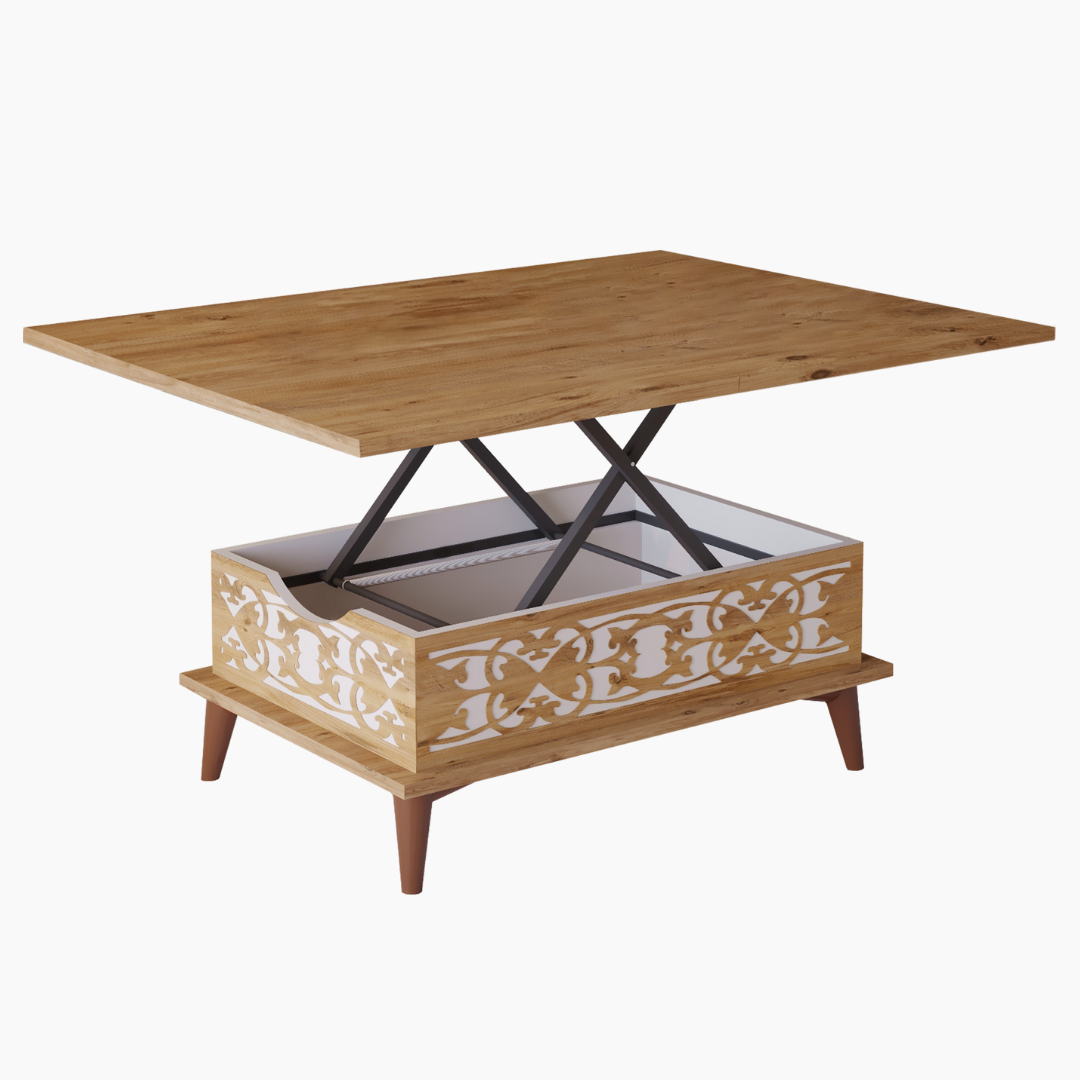 Lift Top Series - Magic Moroccan Extendable Coffee & Dining Table
