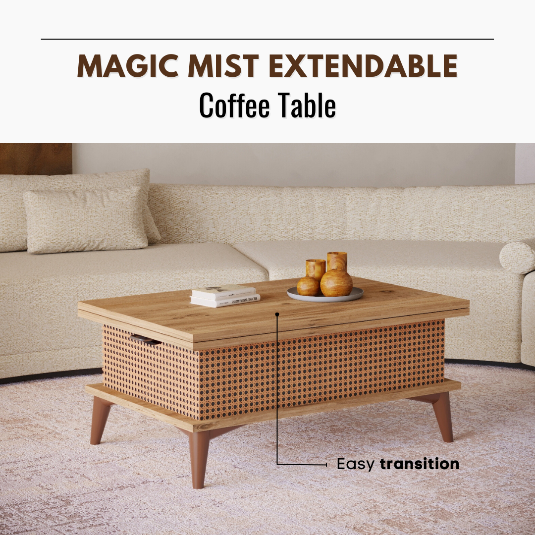 Lift Top Series - Magic Mist Extendable Coffee & Dining Table