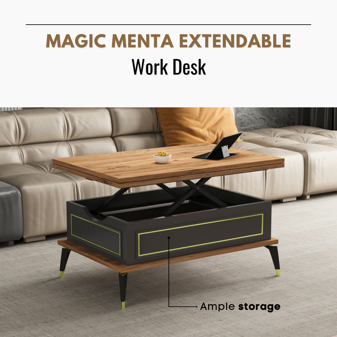 Lift Top Series - Magic Menta Extendable Coffee & Dining Table