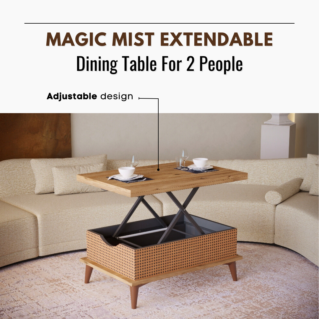Lift Top Series - Magic Mist Extendable Coffee & Dining Table