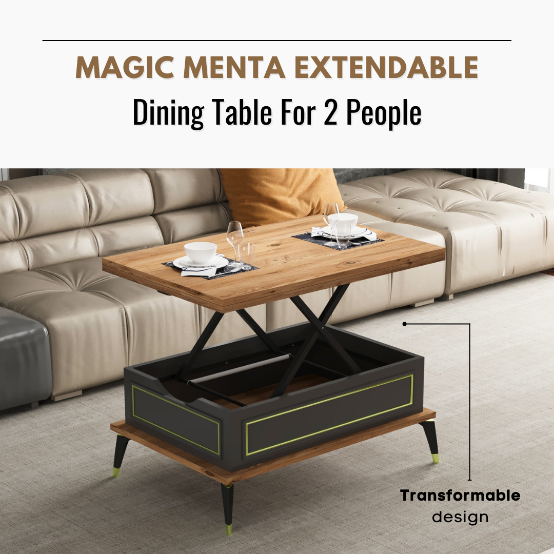 Lift Top Series - Magic Menta Extendable Coffee & Dining Table