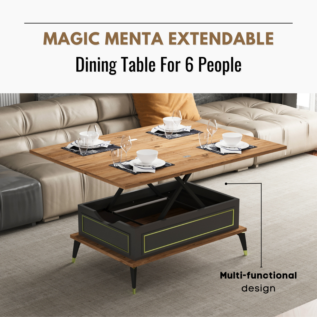 Lift Top Series - Magic Menta Extendable Coffee & Dining Table