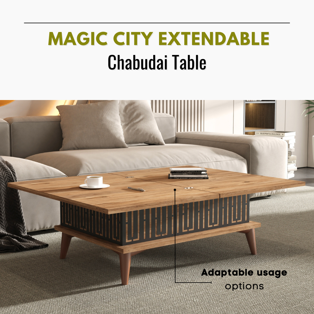 Lift Top Series - Magic City Extendable Coffee & Dining Table