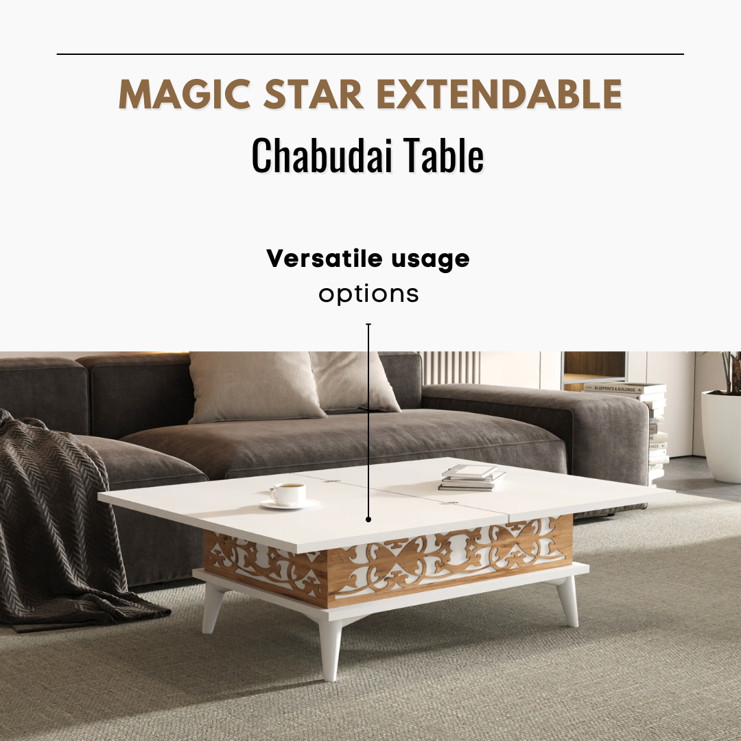 Lift Top Series - Magic Star Extendable Coffee & Dining Table