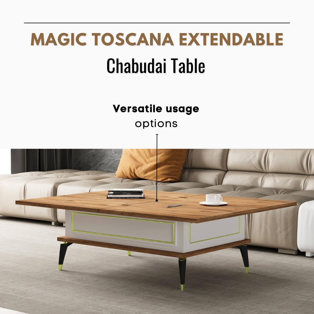 Lift Top Series - Magic Toscana Extendable Coffee & Dining Table