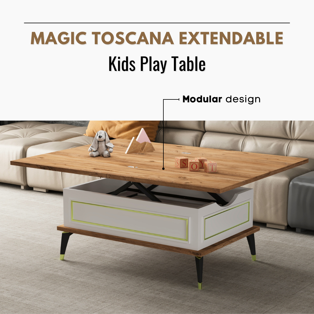 Lift Top Series - Magic Toscana Extendable Coffee & Dining Table