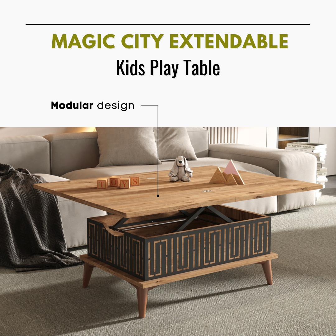 Lift Top Series - Magic City Extendable Coffee & Dining Table