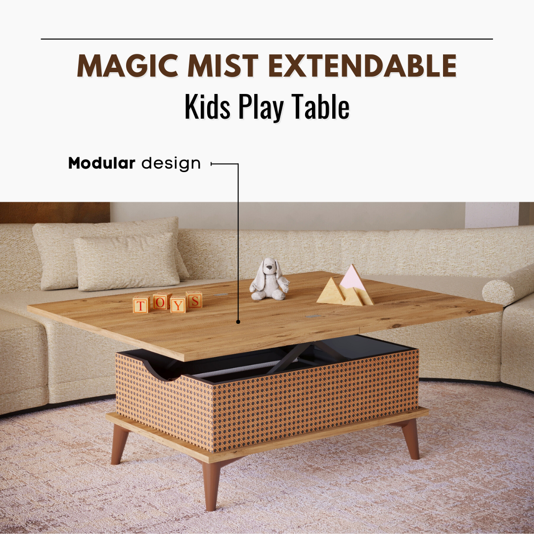 Lift Top Series - Magic Mist Extendable Coffee & Dining Table