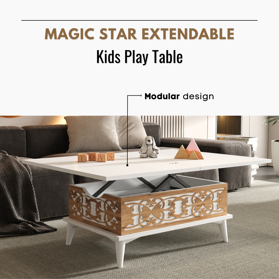 Lift Top Series - Magic Star Extendable Coffee & Dining Table