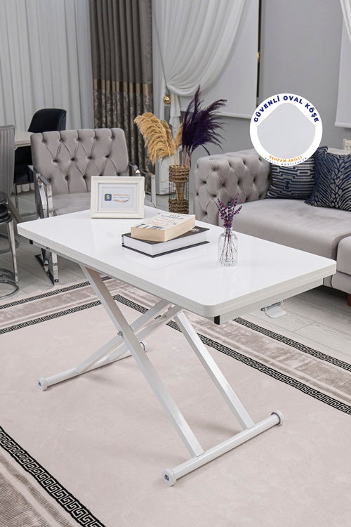 Home Series – MDF Top with Oval Corners and White Base