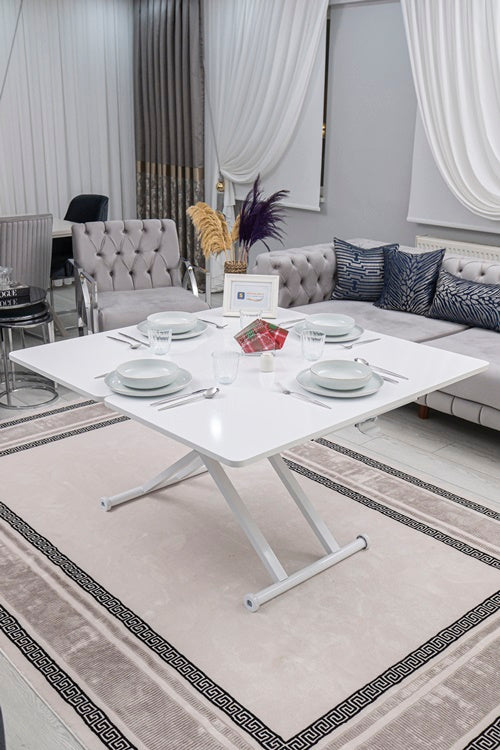 Home Series – MDF Top with Oval Corners and White Base