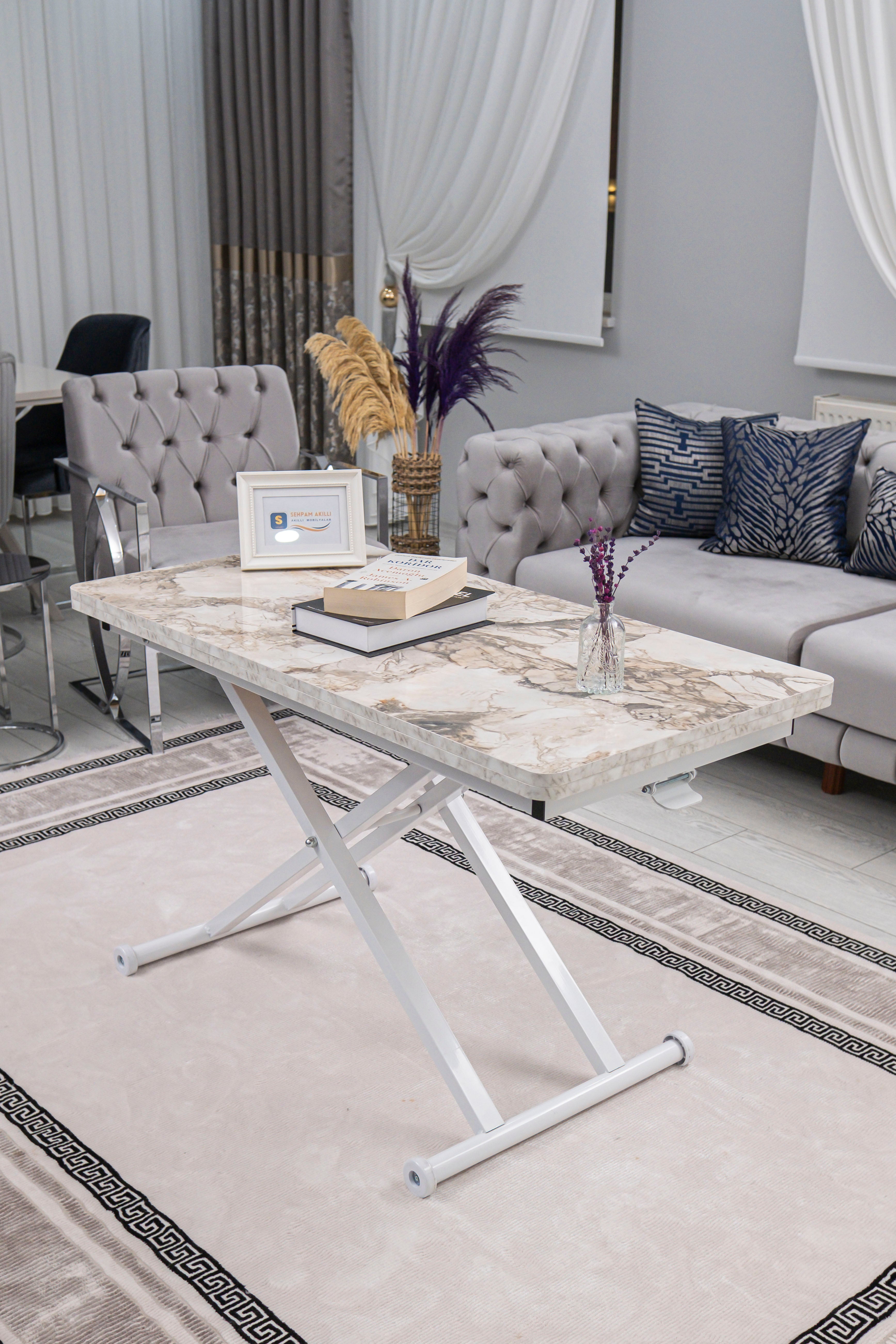 Home Series – MDF Top with Oval Corners and White Base