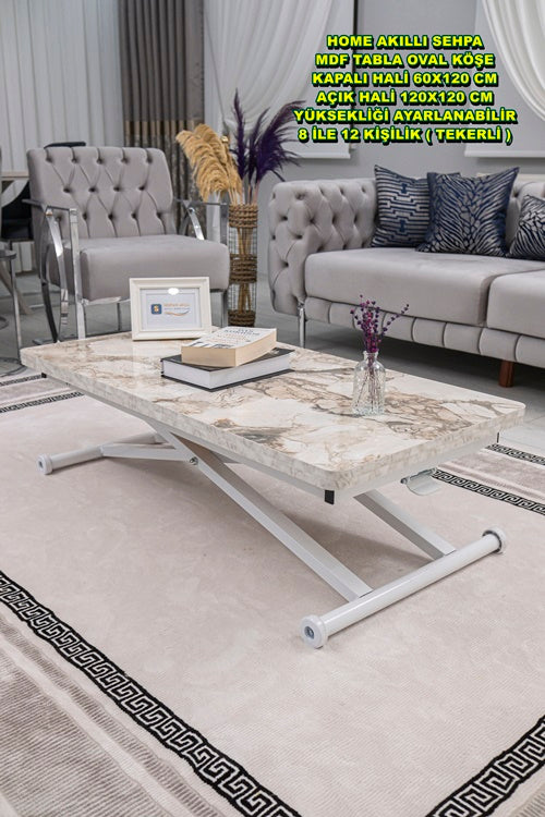 Home Series – MDF Top with Oval Corners and White Base