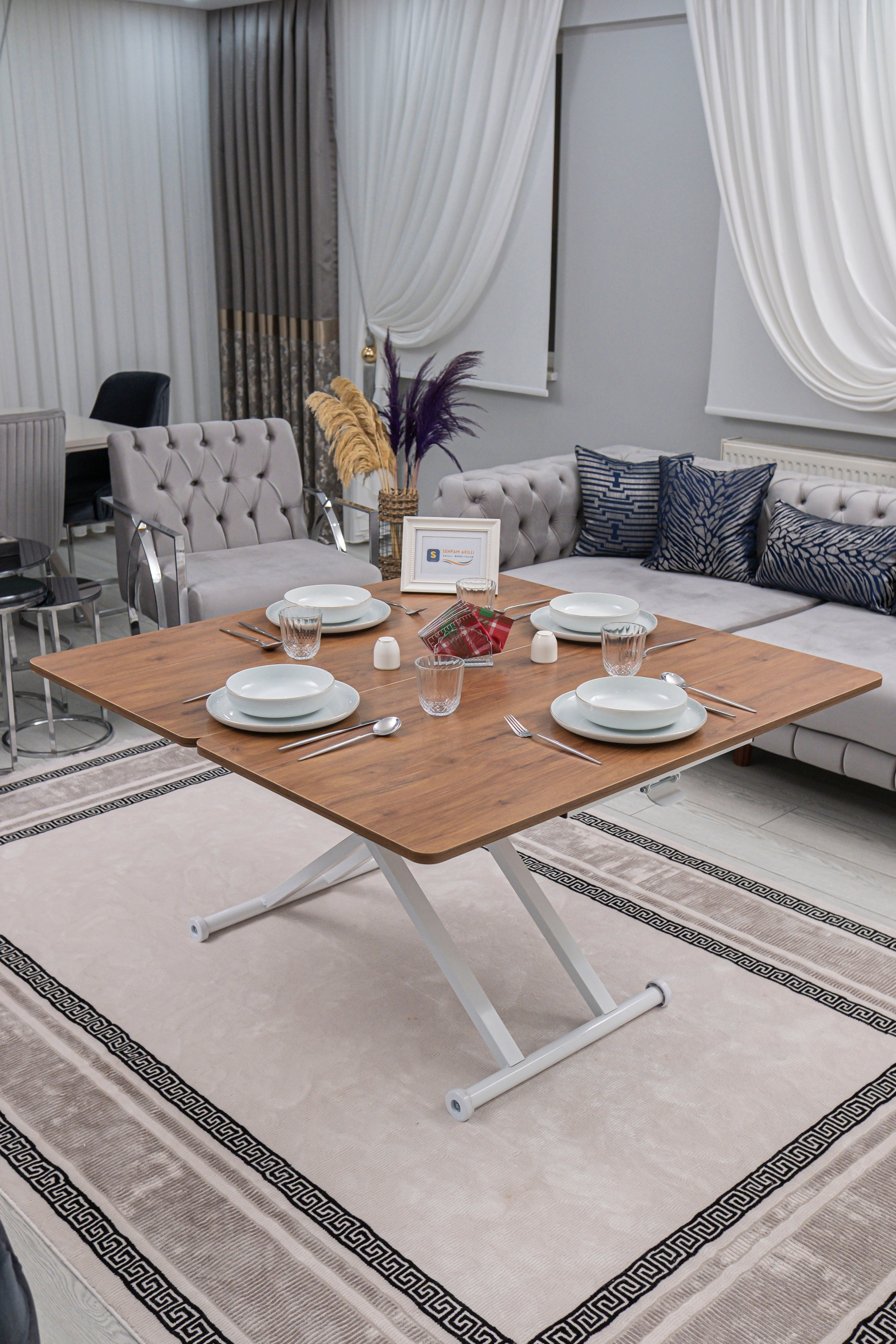 Home Series – MDF Top with Oval Corners and White Base