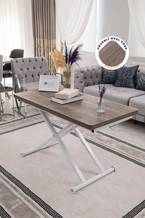 Home Series – MDF Top with Oval Corners and White Base