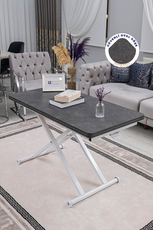 Home Series – MDF Top with Oval Corners and White Base