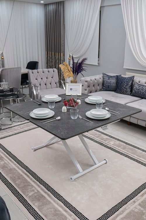 Home Series – MDF Top with Oval Corners and White Base