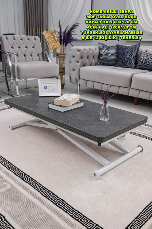 Home Series – MDF Top with Oval Corners and White Base