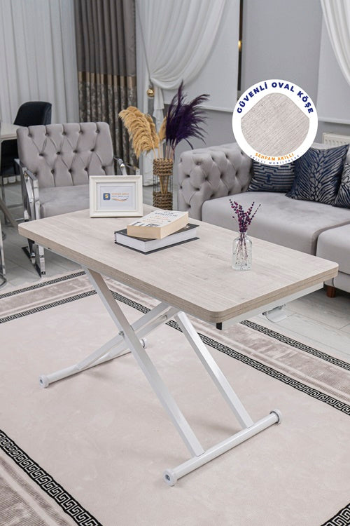 Home Series – MDF Top with Oval Corners and White Base