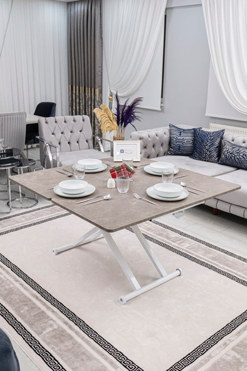 Home Series – MDF Top with Oval Corners and White Base