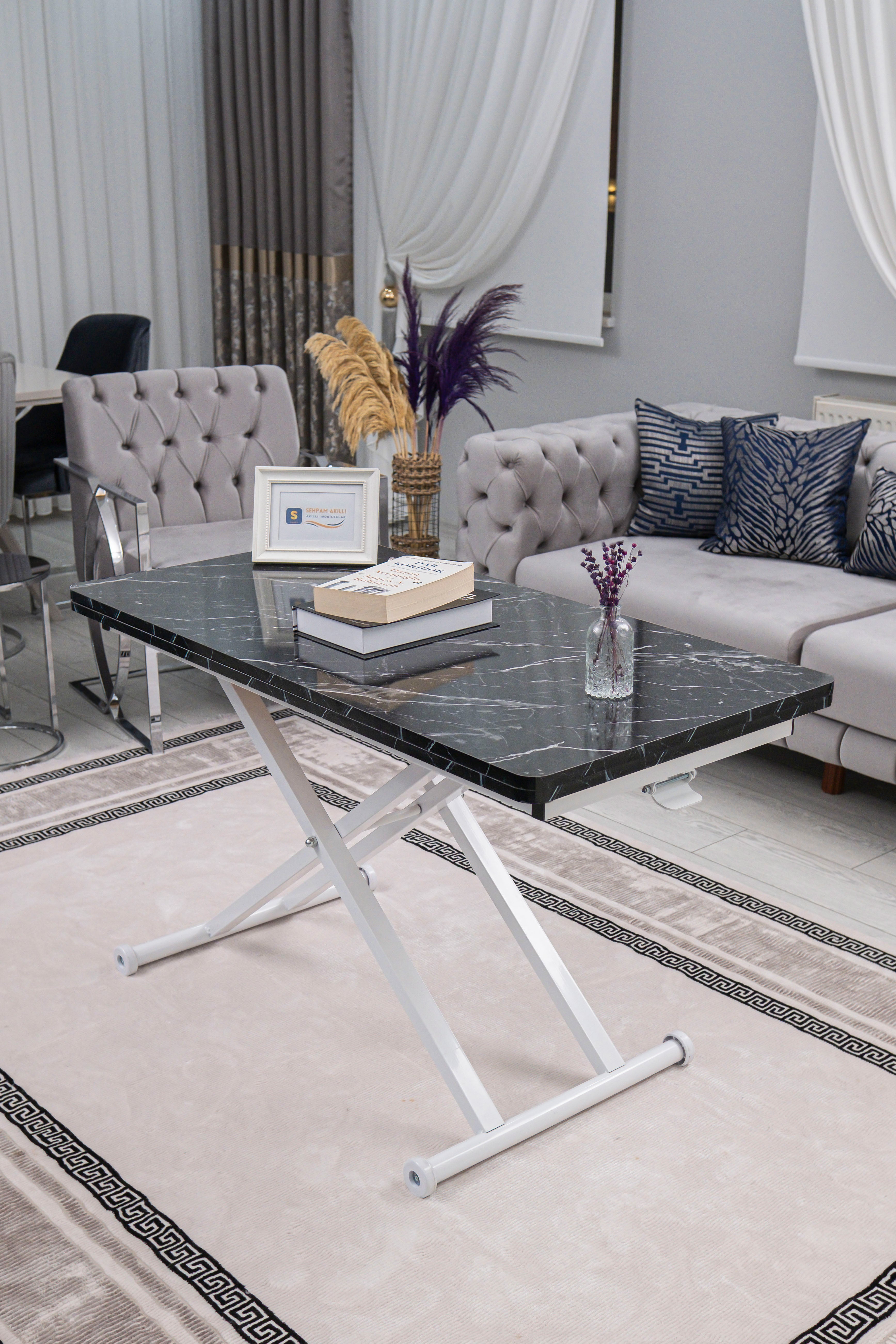Home Series – MDF Top with Oval Corners and White Base