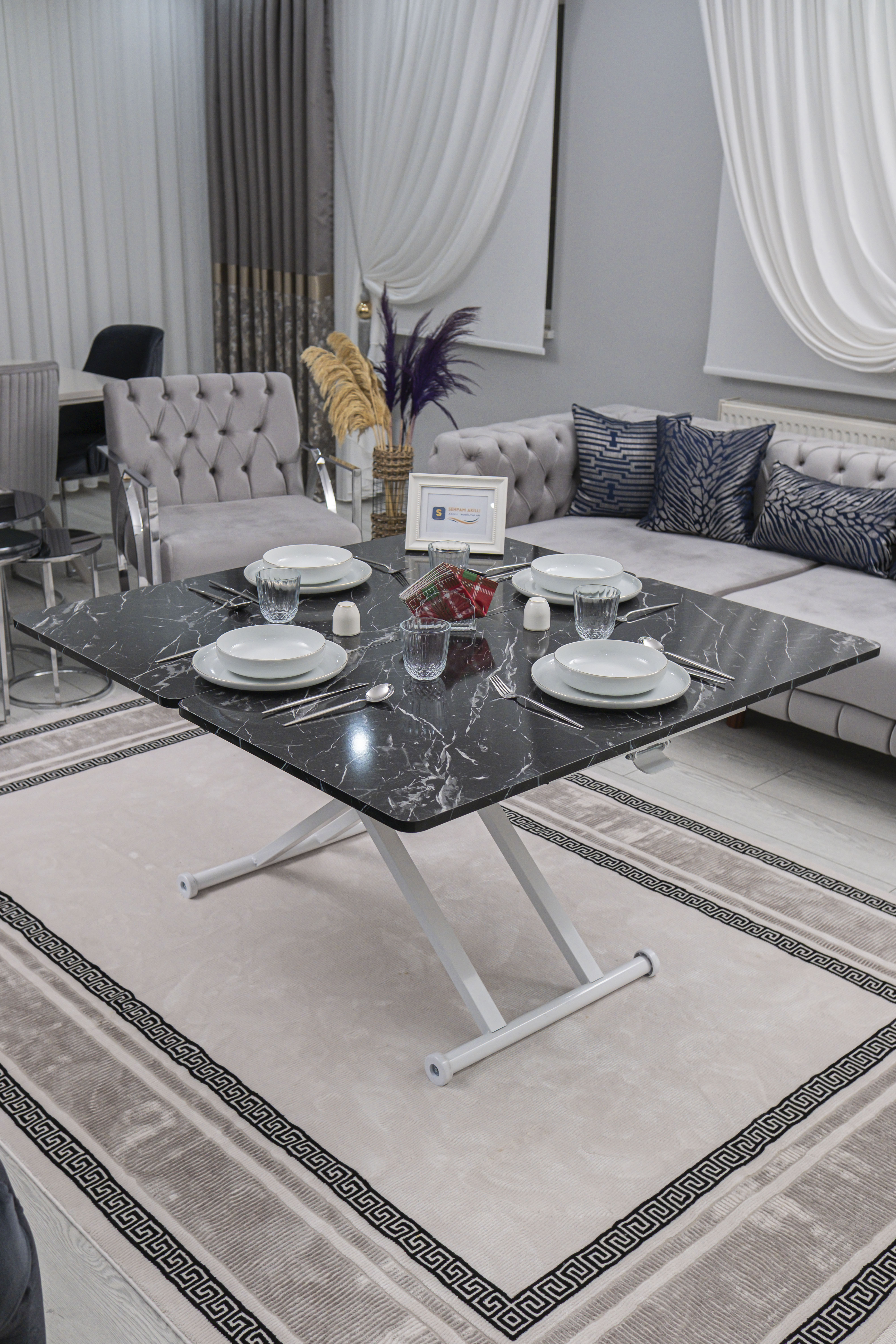 Home Series – MDF Top with Oval Corners and White Base