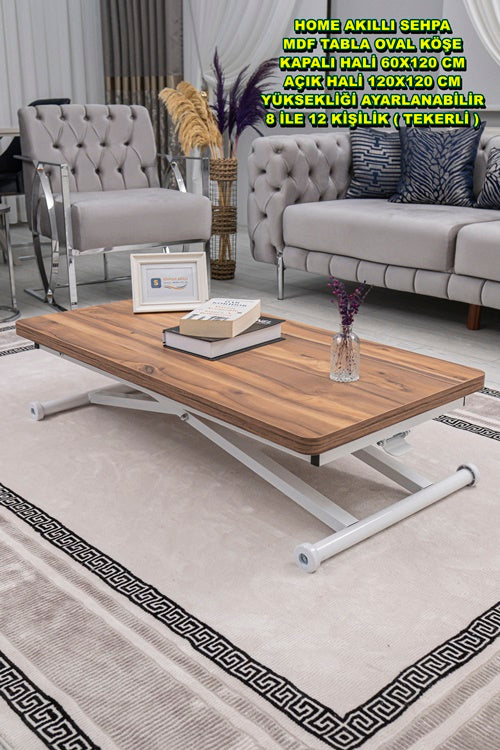 Home Series – MDF Top with Oval Corners and White Base