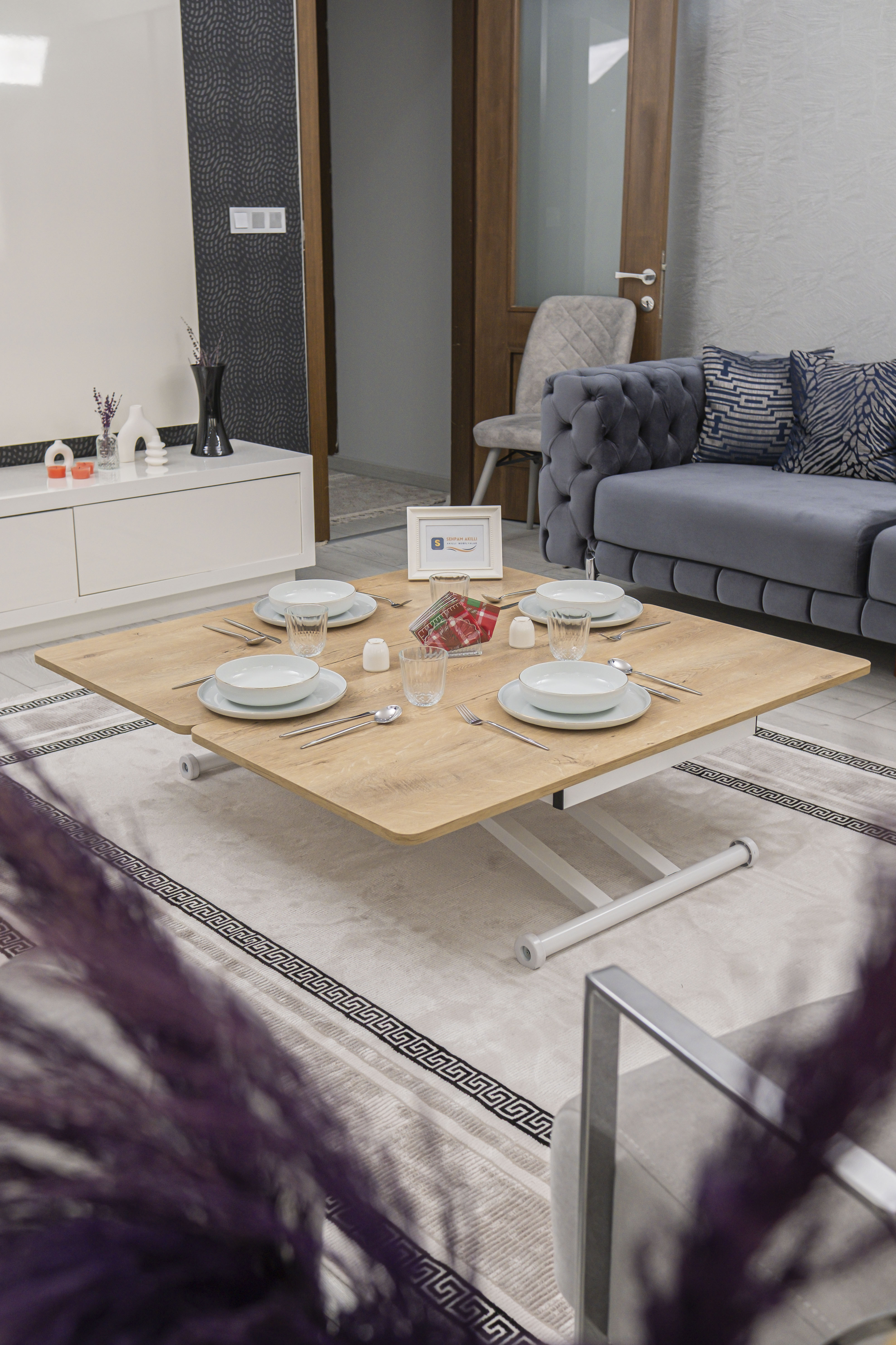 Home Series – MDF Top with Oval Corners and White Base