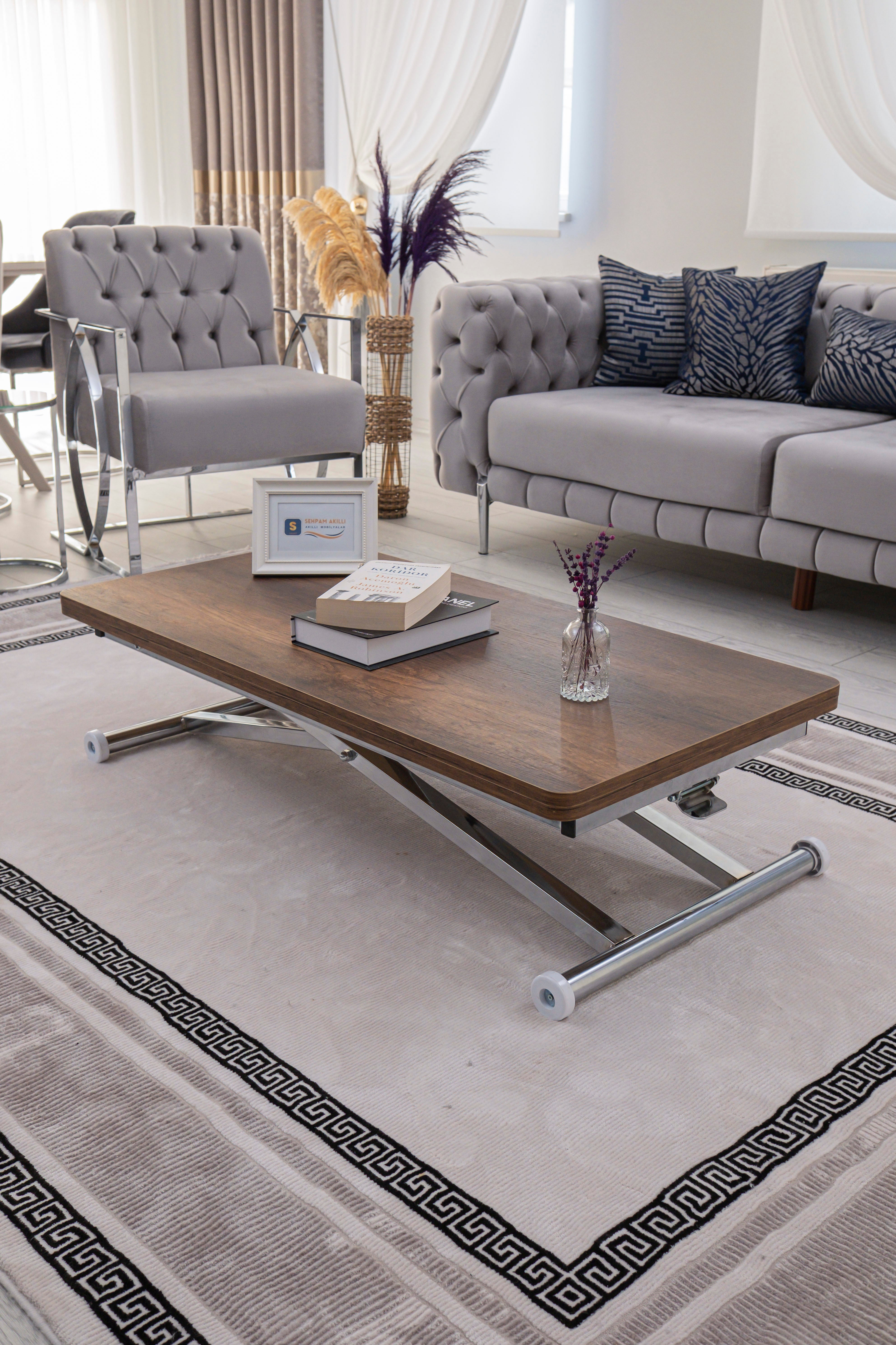 Home Series – MDF Top with Oval Corners and Chrome Base