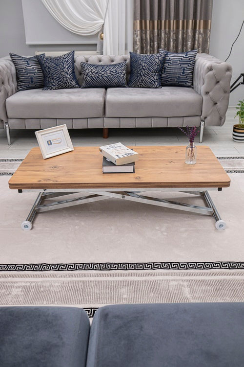 Home Series – MDF Top with Oval Corners and Chrome Base