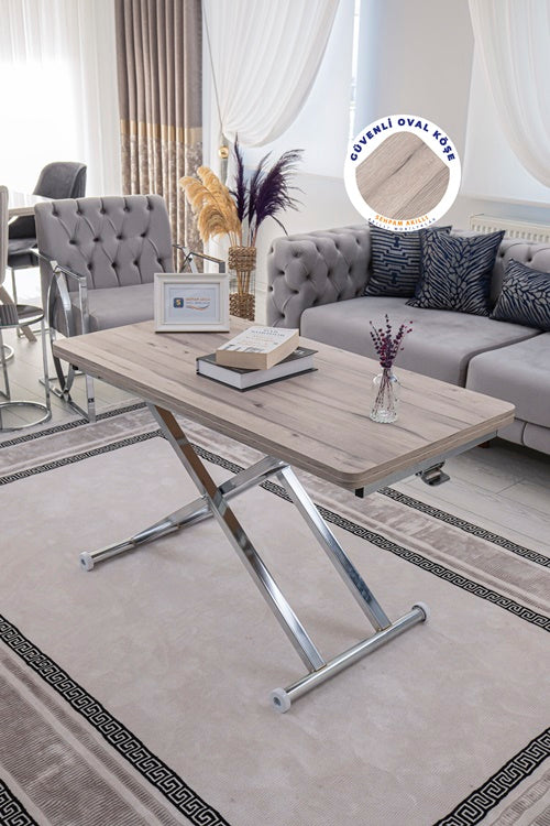 Home Series – MDF Top with Oval Corners and Chrome Base