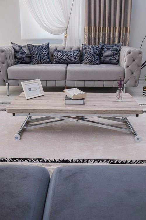 Home Series – MDF Top with Oval Corners and Chrome Base