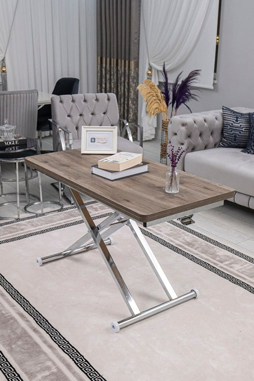Home Series – MDF Top with Oval Corners and Chrome Base