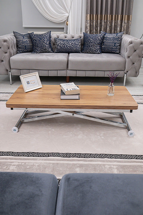 Home Series – MDF Top with Oval Corners and Chrome Base