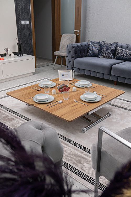 Home Series – MDF Top with Oval Corners and Chrome Base