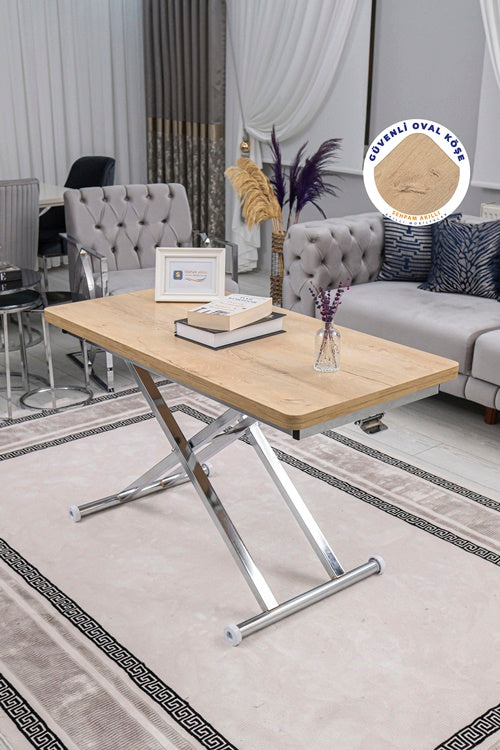 Home Series – MDF Top with Oval Corners and Chrome Base