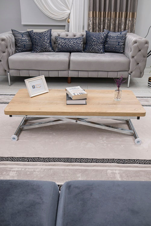 Home Series – MDF Top with Oval Corners and Chrome Base