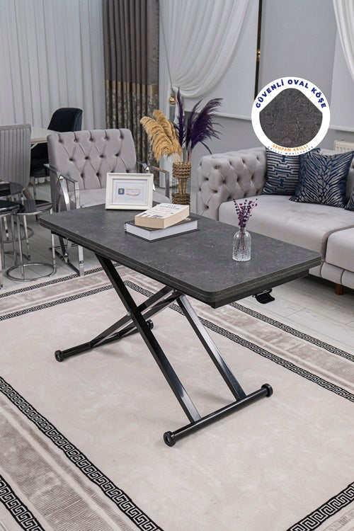 Home Series – MDF Top with Oval Corners and Black Base