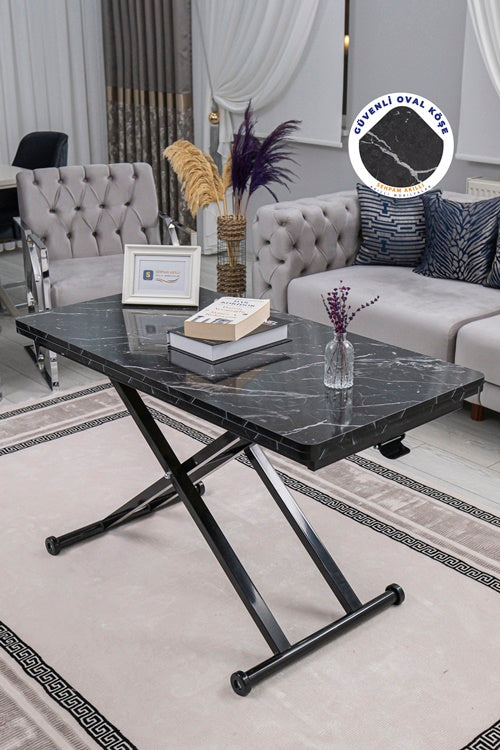 Home Series – MDF Top with Oval Corners and Black Base