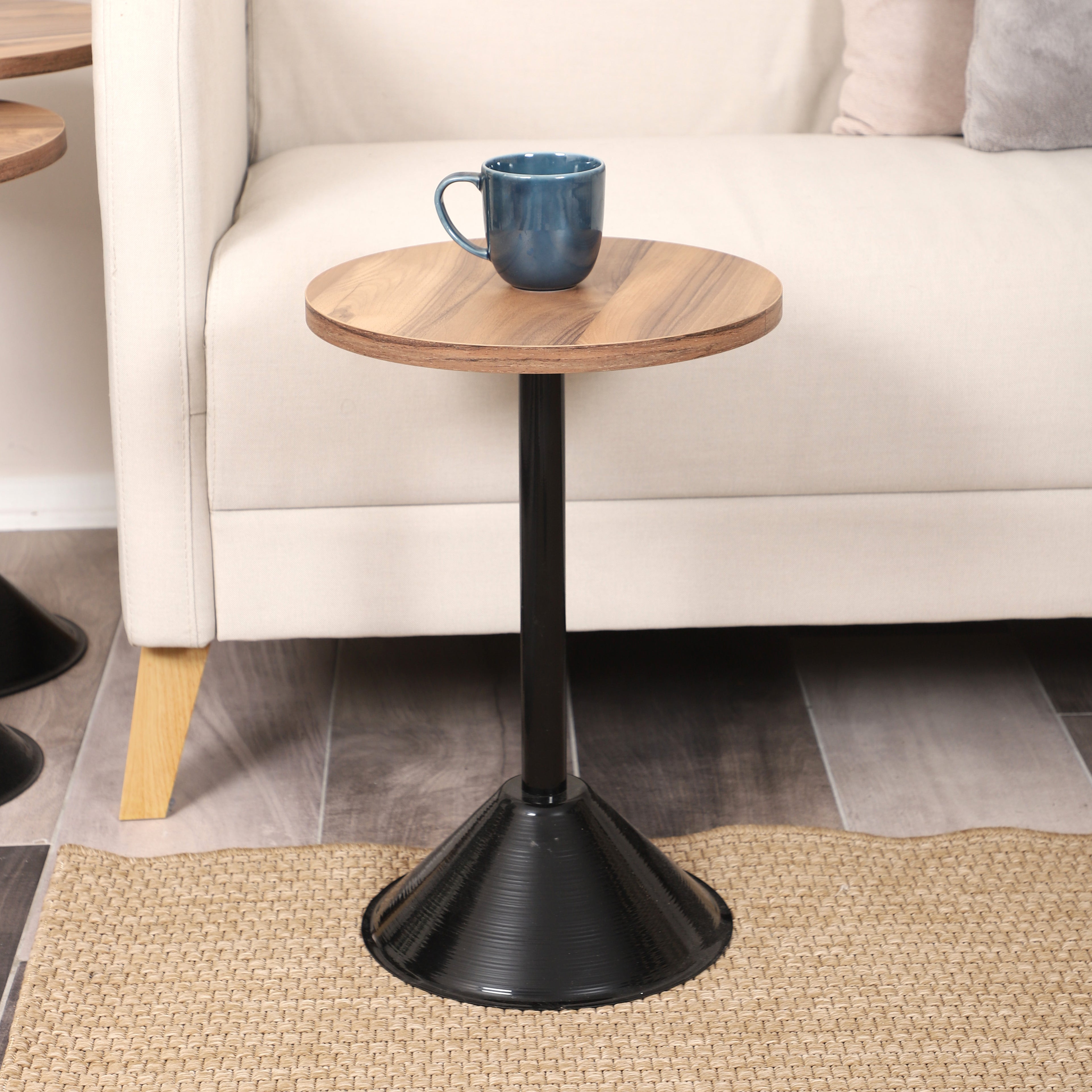 Tablon Nesting Table Series - Urartu MDF Top, Black Iron Mechanism