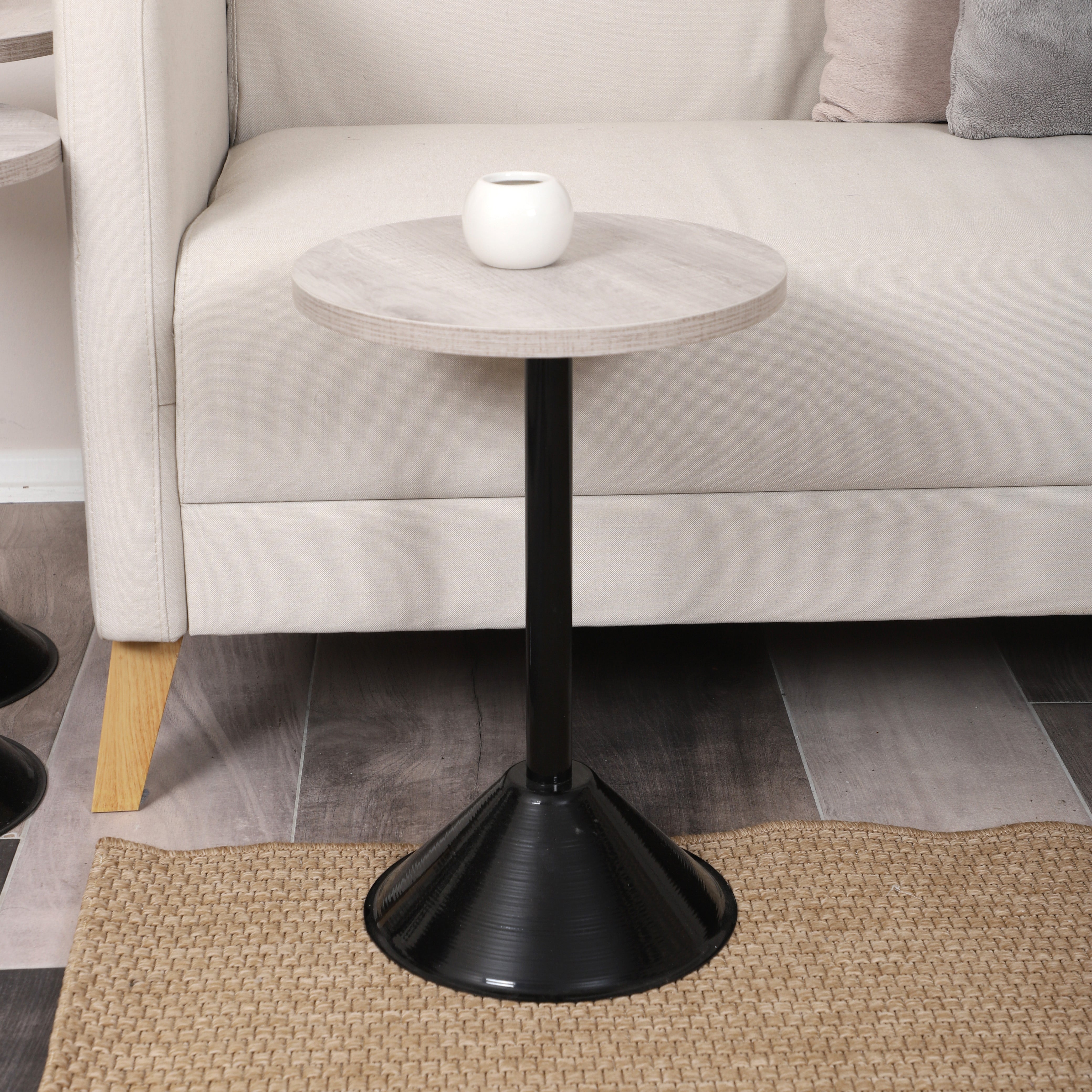 Tablon Nesting Table Series - Lisbon MDF Top, Black Iron Mechanism