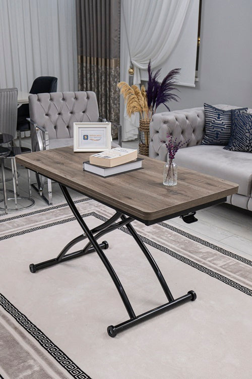 Juppo Series - Oval Corner MDF Top, Round Black Outward Curved Base