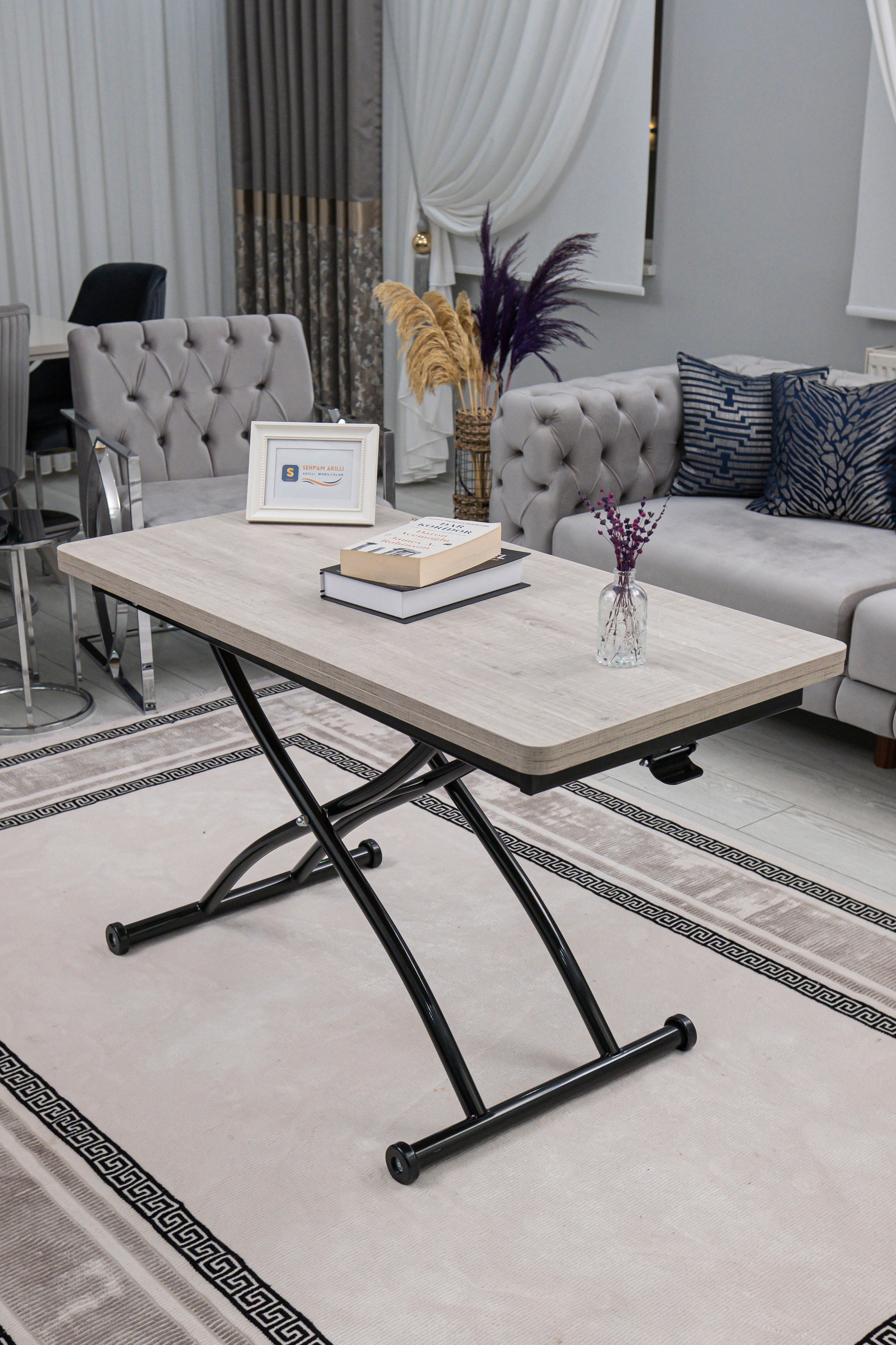 Juppo Series - Oval Corner MDF Top, Round Black Outward Curved Base