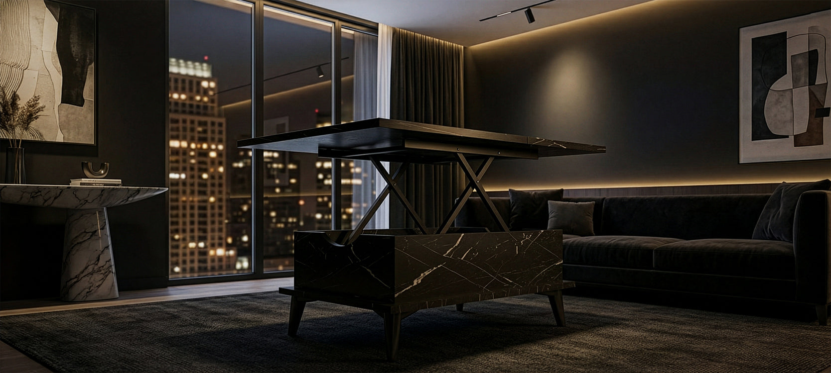 Lift Top Series - Magic Extendable Coffee & Dining Table