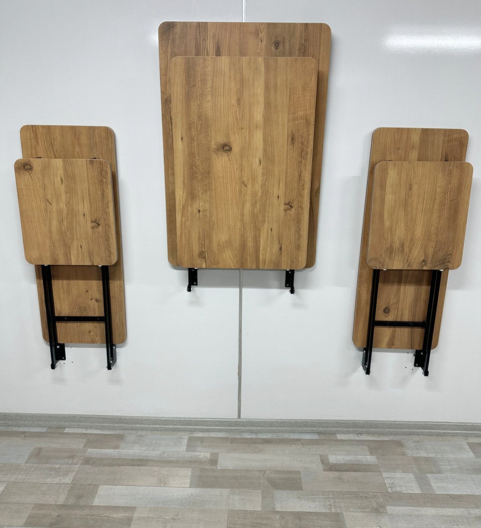 Shelf Table with Stools Series - Efescam MDF Top, Iron Mechanism