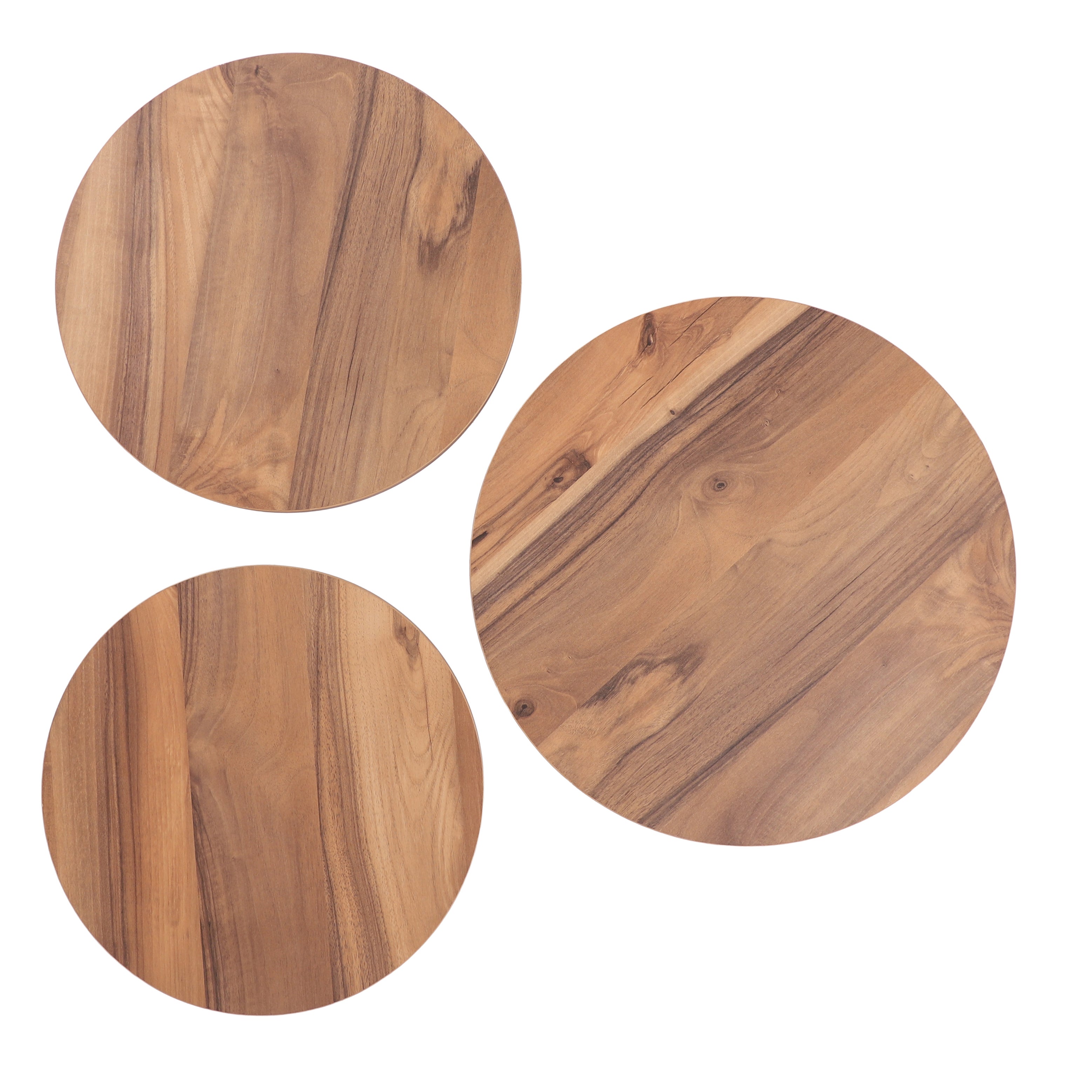 Tablon Nesting Table Series - Urartu MDF Top, Black Iron Mechanism